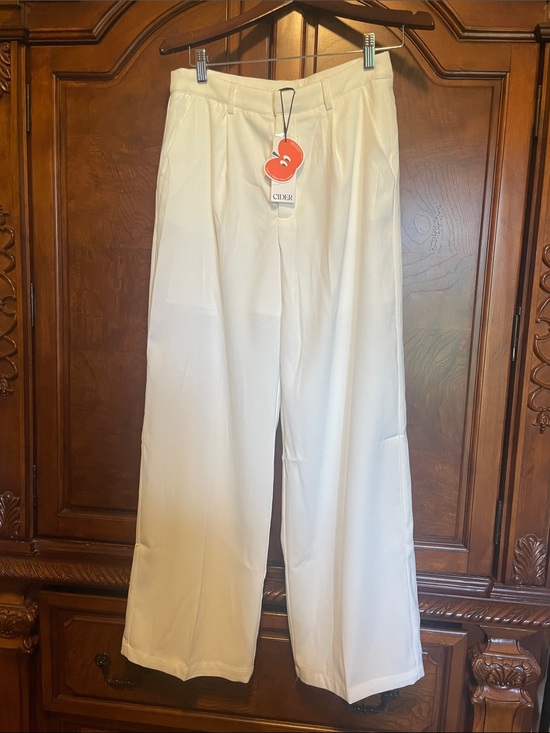 Cider Pants - Cider Wide-Leg Cream Trousers